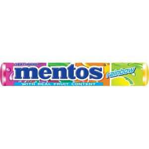 آب‌نبات جویدنی Mentos Rainbow وزن ۳۷.۵ گرم